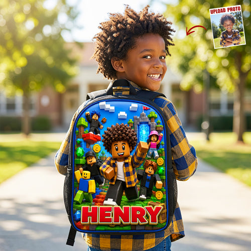Adventure Awaits: Customizable Kid's Backpack - Perfect Gift for Young Explorers! Backpack PopCulturePrints