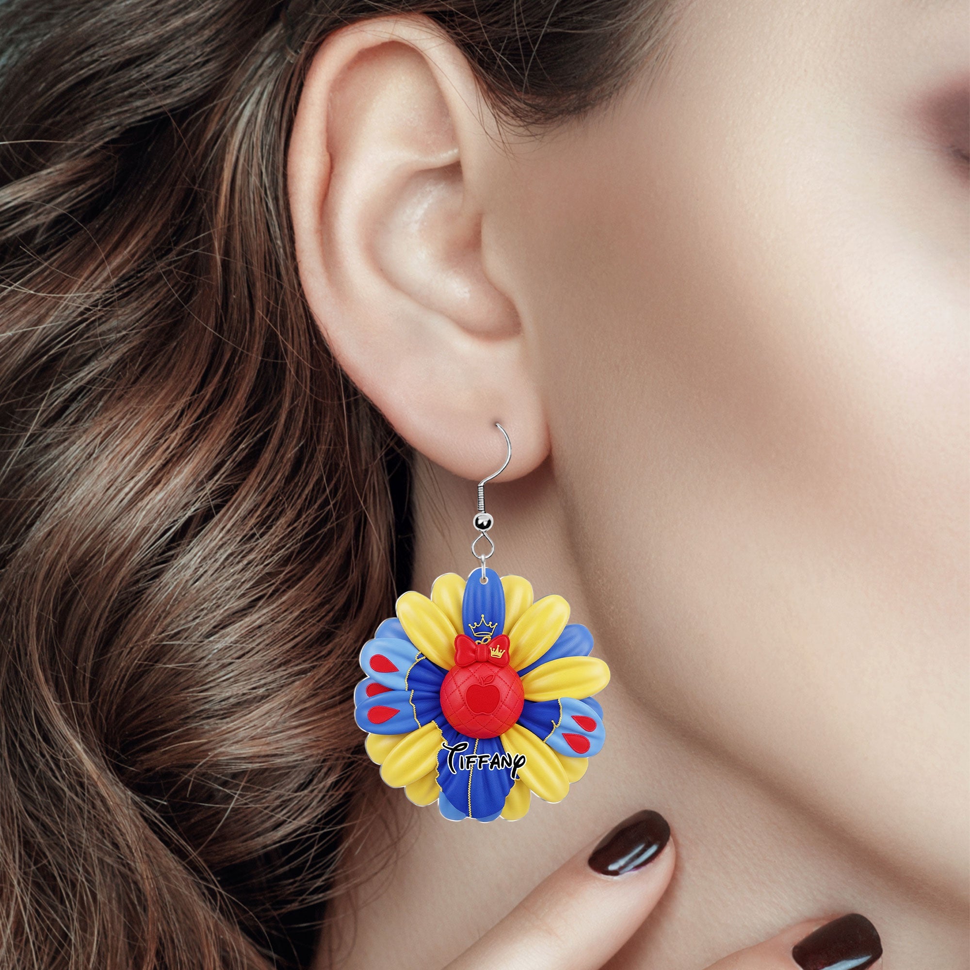 “Bloom with Joy” - Cartoon Flower Earrings - Personalized Gift for Movie Lovers Earrings PopCulturePrints