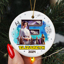 Load image into Gallery viewer, Personalized Movie Lover&#39;s Christmas Ornament - Sci-Fi Theme Ornament PopCulturePrints

