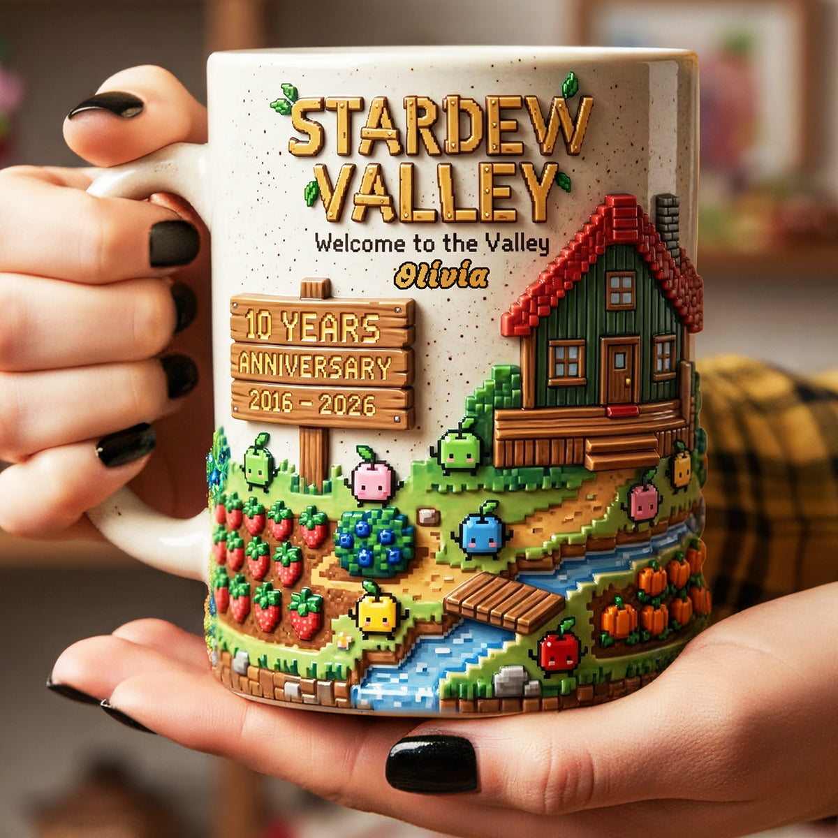 Celebrating 10 Years of Stardew Valley - Personalized Coffee Mug for Gamers and Fans Coffee Mug PopCulturePrints