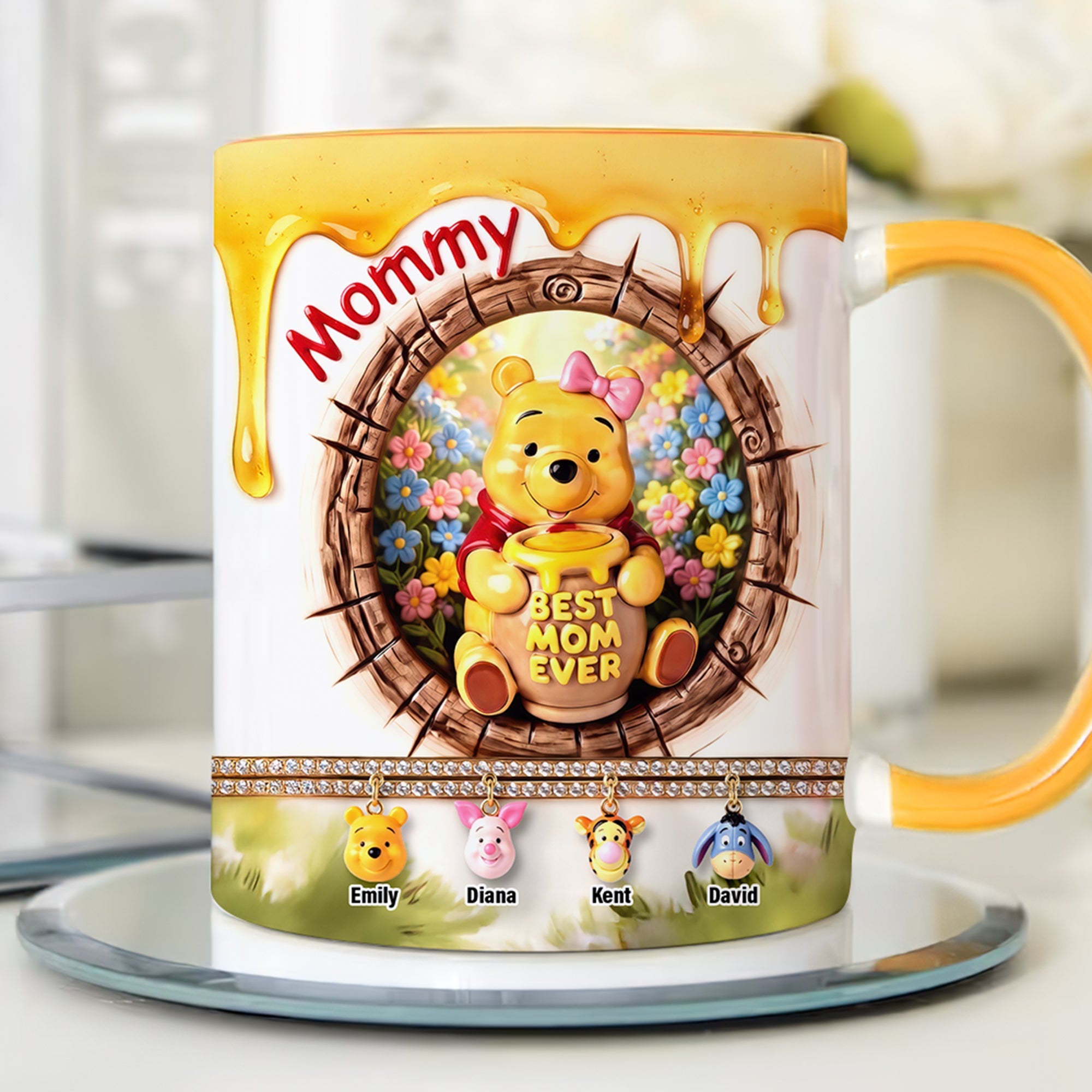 "Best Mom Ever" - Customizable Coffee Accent Mug for Special Moms - Perfect Gift for Mother's Day, Grandmas, and More Coffee Mug PopCulturePrints