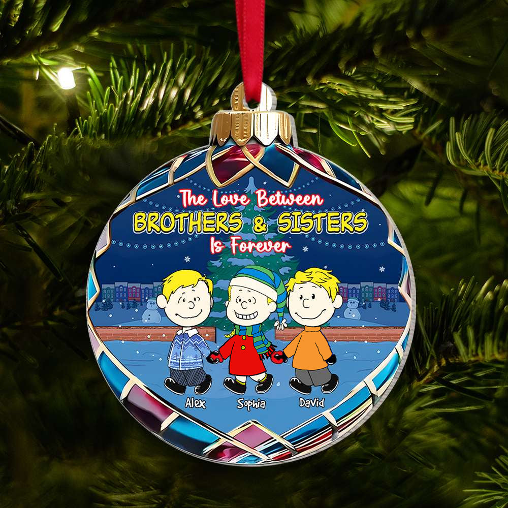 Personalized Christmas Ornament for Brothers and Sisters