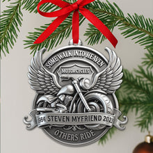 Load image into Gallery viewer, Some Walk Into Heaven Ornament - Personalized Gift for Motorcycle Lovers Ornament PopCulturePrints
