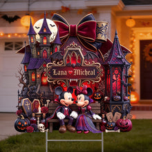 Load image into Gallery viewer, "A Halloween Love Story" - Personalized Midnight Romance Yard Sign - Custom Gift for Couples, Romantic Gifts
