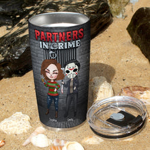 Load image into Gallery viewer, Partners in Crime Personalized Tumbler - Unique Gift For Best Friends Tumbler Cup PopCulturePrints
