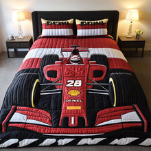 Load image into Gallery viewer, Rev Up Your Dreams: Speed Car Adventure Quilt Bed Set - Personalized Gift for Racing Lovers Blanket PopCulturePrints
