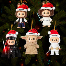 Load image into Gallery viewer, “Celebrate the Cosmos with Our Cute Space Warriors!” – Personalized Christmas Ornament, Perfect Gift for Cosmic Lovers Ornament PopCulturePrints

