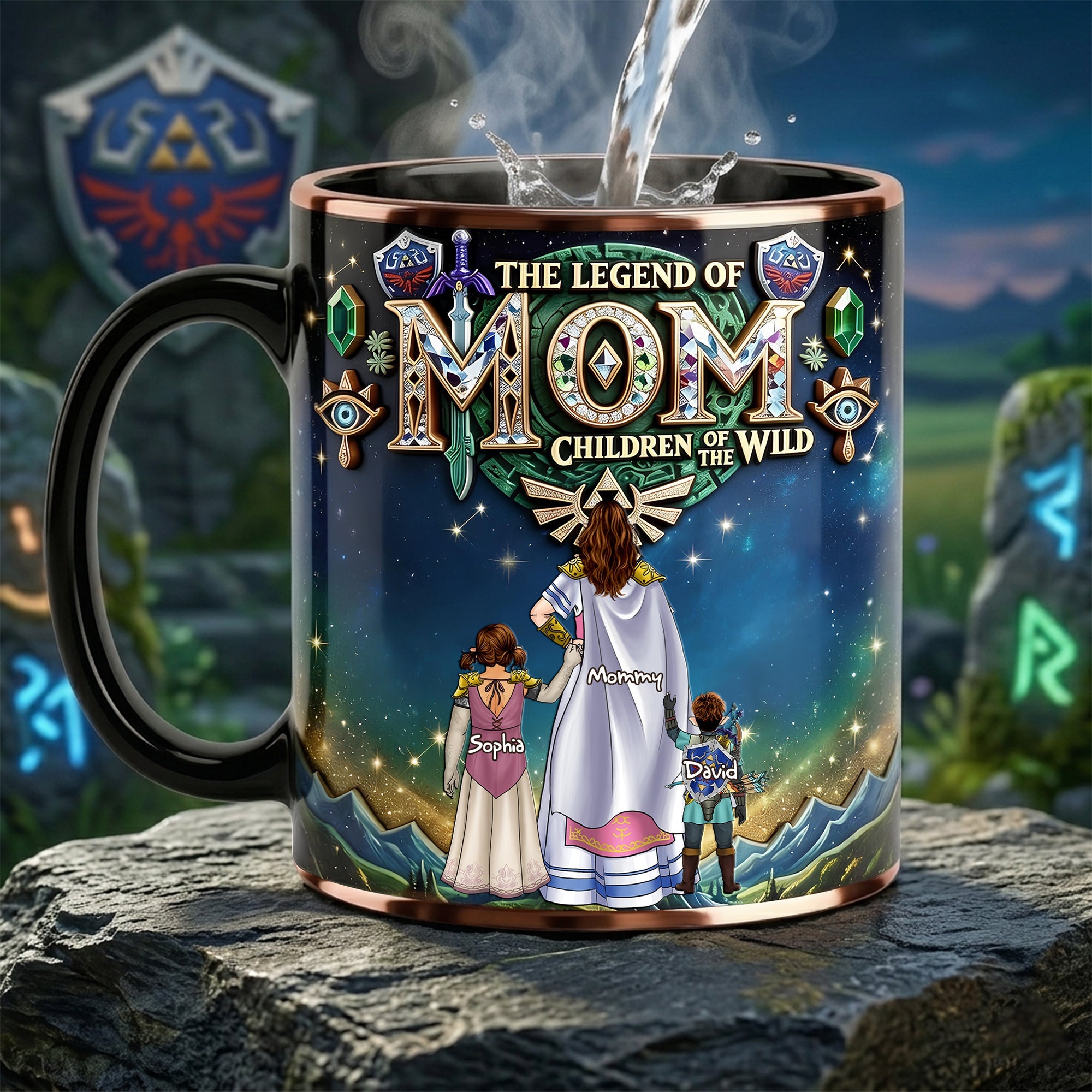 "Unleash Legendary Mom Energy!" - Personalized Ceramic Coffee Mug, Perfect Gift for Mom and Grandma Coffee Mug PopCulturePrints