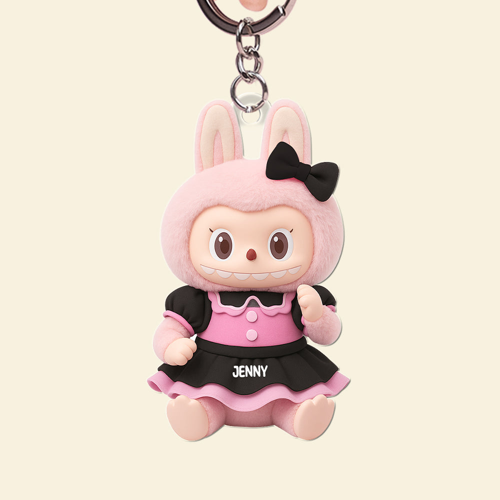 "Embrace the Spook!" Cute Monsters Acrylic Keychain - Personalized Gift for Halloween Lovers Keychains PopCulturePrints