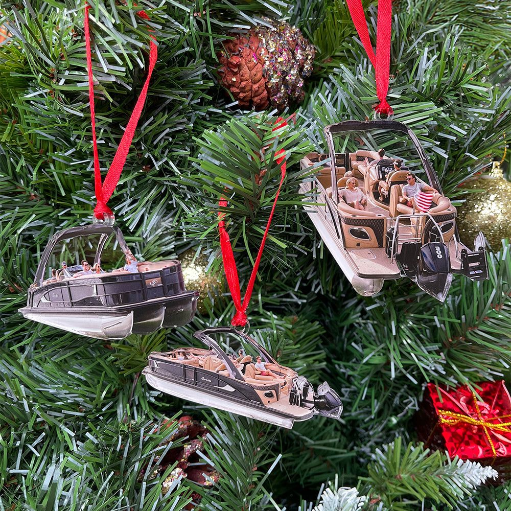 Personalized Nautical Ornaments for Pontoon Boat Enthusiasts Ornament PopCulturePrints