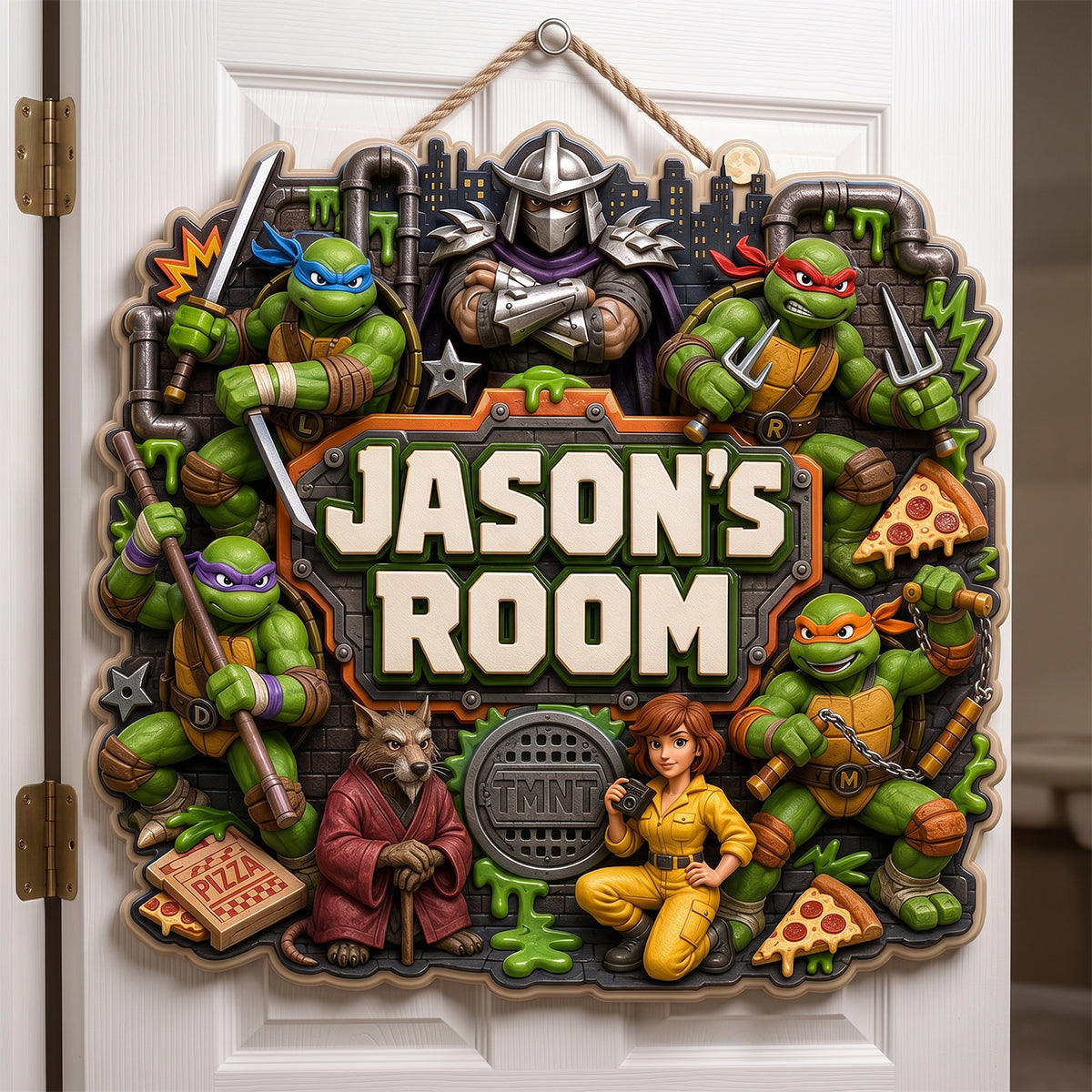 “Welcome to Jason’s Adventure!” - Hidden Room Acrylic Sign - Personalized Gift for Kids and Teens