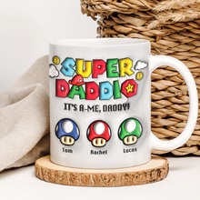 Load image into Gallery viewer, Super Daddio Personalized Coffee Mug for Father&#39;s Day Coffee Mug PopCulturePrints
