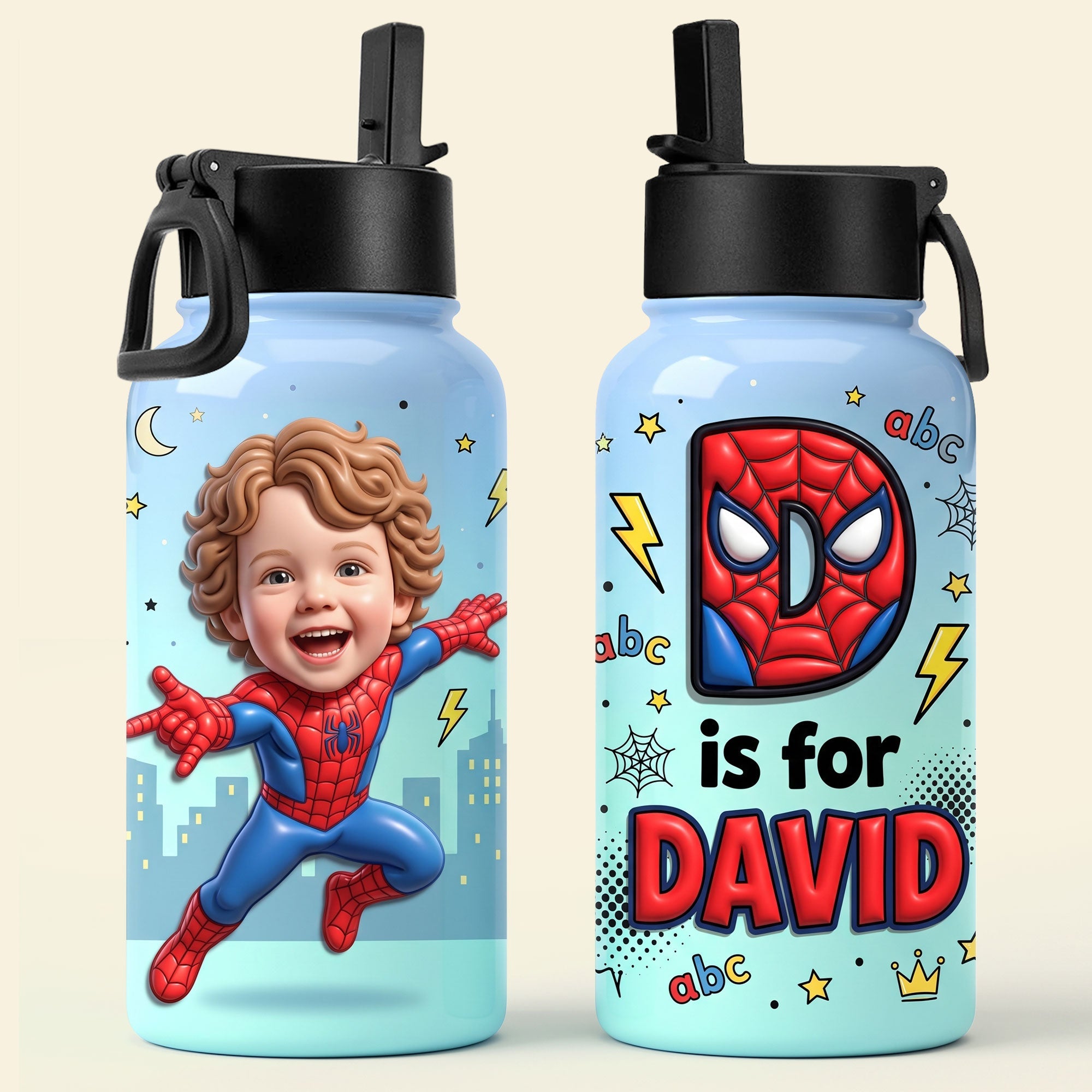 “Every Hero Needs a Sidekick” - Champion Kid Tumbler, Personalized Custom Photo Gift for Kids