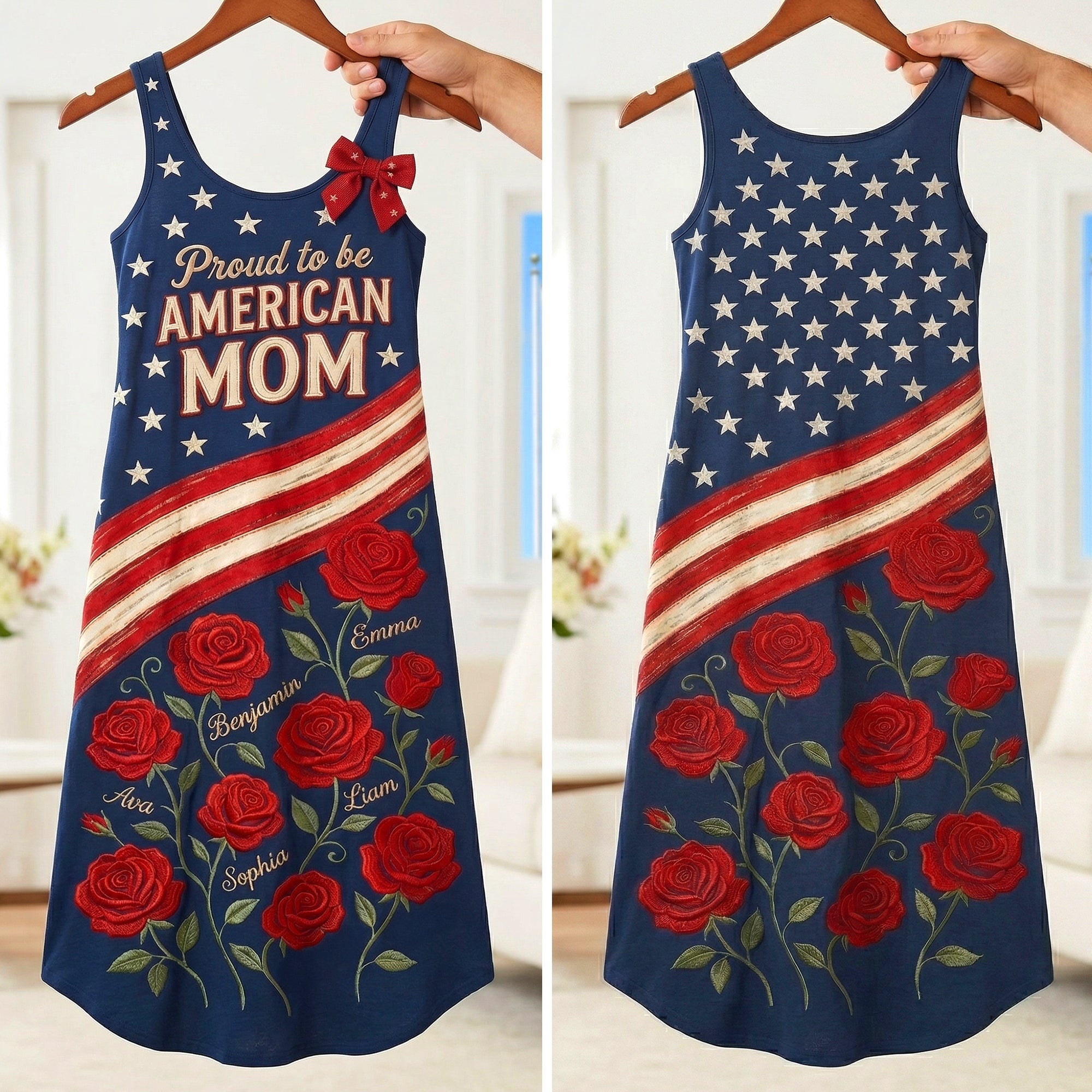 "Celebrate Your Pride as a Mom" - Proud Mom Maxi Dress - Personalized Gift for Mom, Grandma, and Loved Ones Dress PopCulturePrints