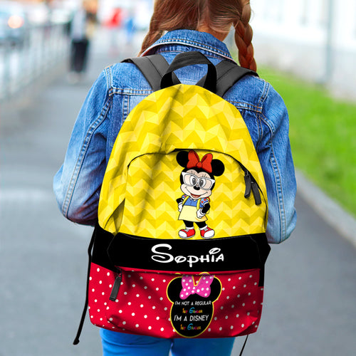 Personalized Kid's Backpack with Cartoon Mouse Design Backpack PopCulturePrints