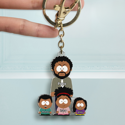 “The Best Dad Ever!” - Personalized Keychain for Dad | Custom Father’s Day Gift Ideas Keychains PopCulturePrints