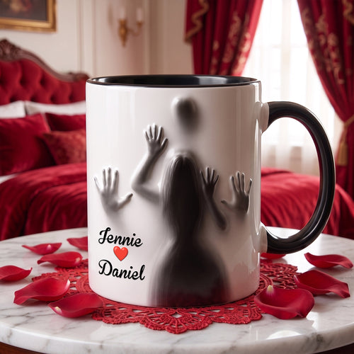 Naughty Couple Magic Heat Changing Mug - A Fun Personalized Gift for Couples Coffee Mug PopCulturePrints