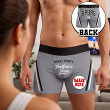 Load image into Gallery viewer, “Game Day Just Got Funnier!” - Hilarious Men's Boxers, Personalize Your Gift for Sport Lovers
