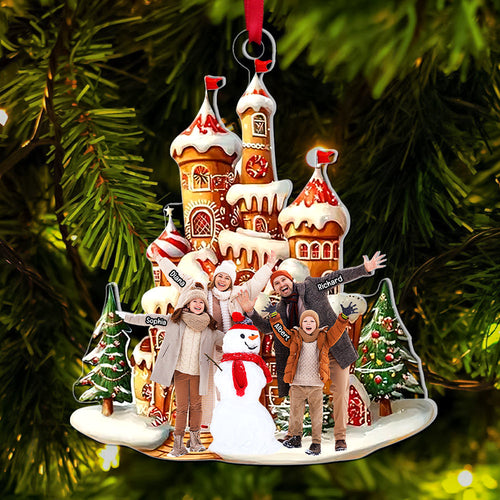 Personalized Family Christmas Acrylic Ornament Ornament PopCulturePrints