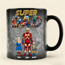 Load image into Gallery viewer, “Super Dad” - Personalized Magic Ceramic Coffee Mug Gift for Dad, Grandpa, or Father Figures Coffee Mug PopCulturePrints
