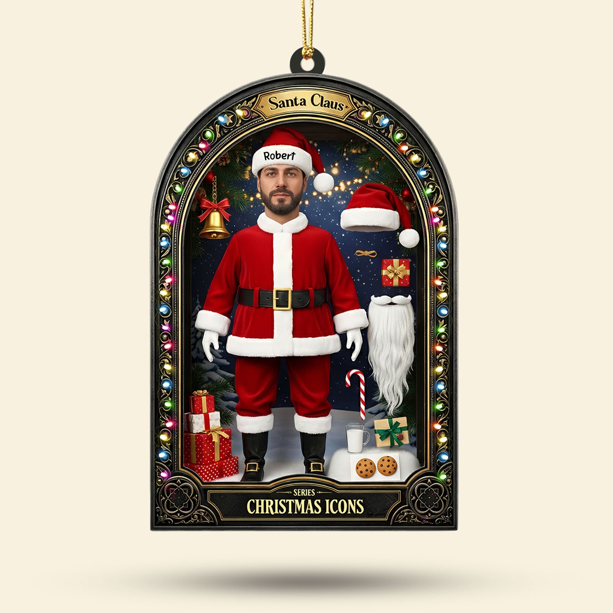 “Capture the Joy of Christmas!” - Personalized Christmas Character Ornament - Custom Photo Gift for Family, Friends, and Loved Ones Ornament PopCulturePrints