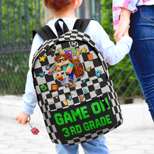 Load image into Gallery viewer, Game On: Pixel Style Backpack - Personalized Gift for Kids Who Love Gaming Backpack PopCulturePrints
