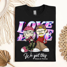 Load image into Gallery viewer, Personalized Cartoon Couple Shirt - Perfect Valentine’s Day Gift for Couples Shirts PopCulturePrints
