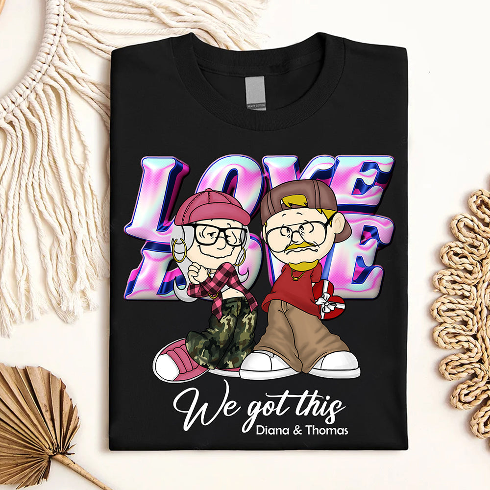 Personalized Cartoon Couple Shirt - Perfect Valentine’s Day Gift for Couples Shirts PopCulturePrints