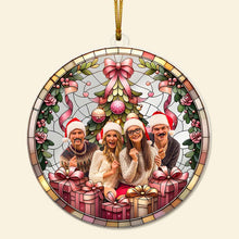 Load image into Gallery viewer, Personalized Christmas Ornament for Friends - Custom Photo Keepsake Ornament PopCulturePrints
