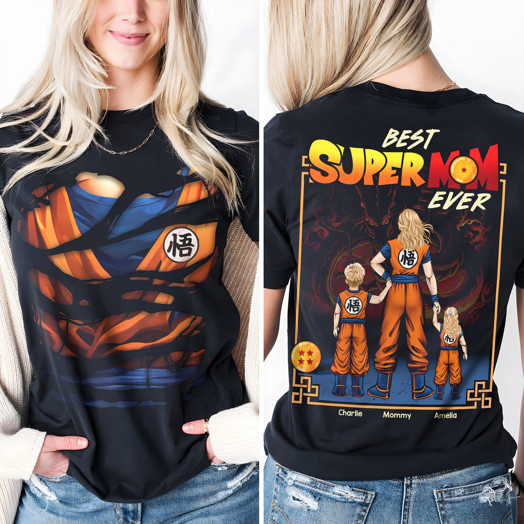 “Best Super Mom Ever” - Personalized Shirt for Moms & Grandmas Shirts PopCulturePrints