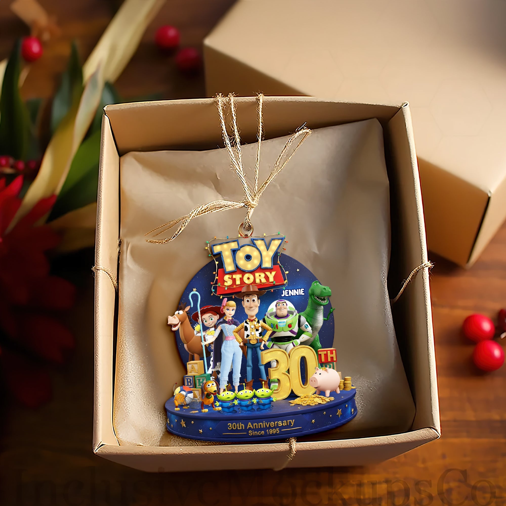 Celebrate 30 Years of Adventure! - Personalized Toy Story Ornament, Perfect Gift for Fans Ornament PopCulturePrints