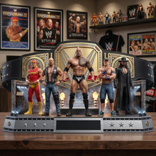 Load image into Gallery viewer, Unleash Your Inner Champion - Legendary Arena Fighters Acrylic Plaque - Personalized Gift for Fans of Wrestling and Pop Culture Shaped Plaques PopCulturePrints
