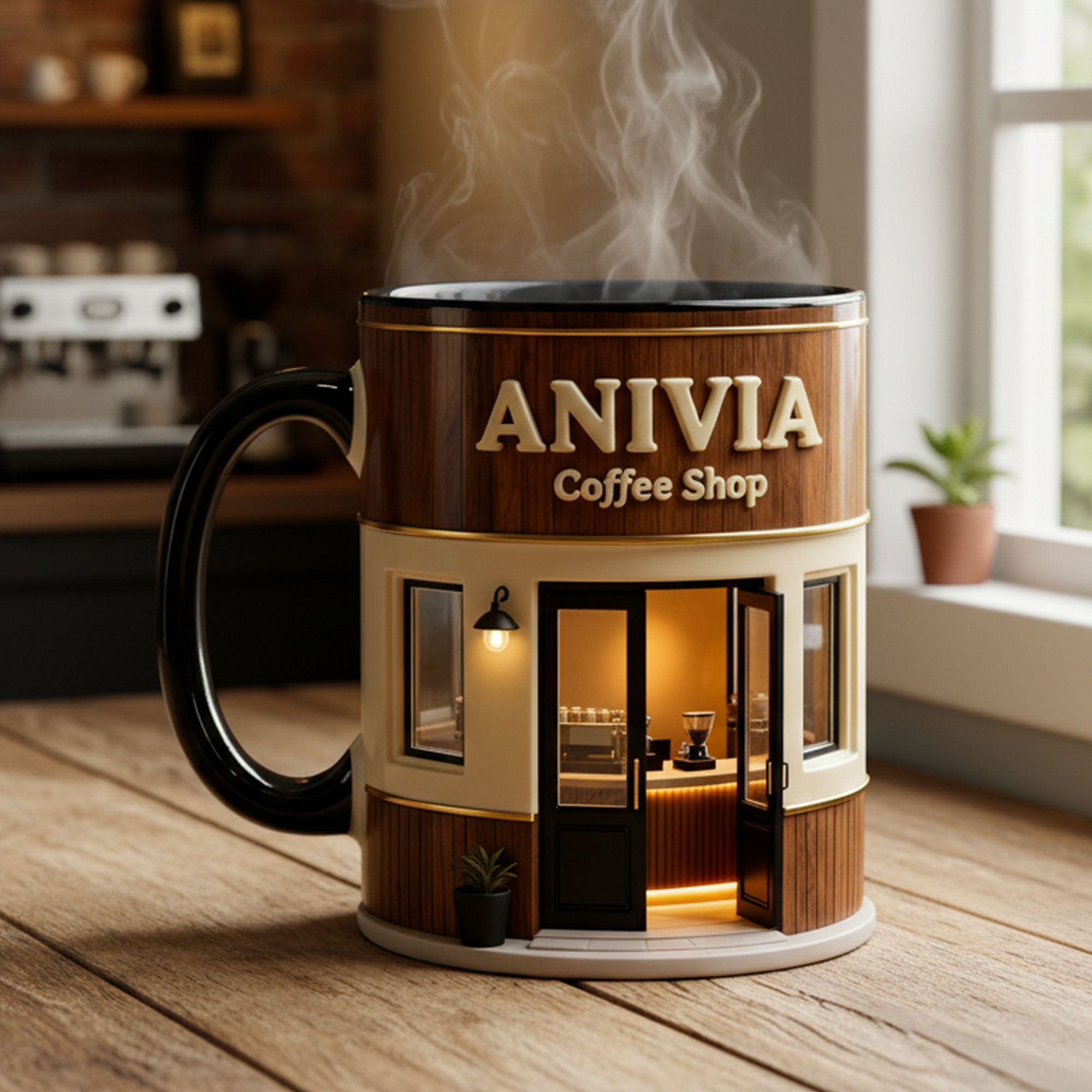 "Sip Your Coffee in Style!" - Unique Coffee Shop Theme Mug - Personalized Gift for Coffee Lovers Coffee Mug PopCulturePrints