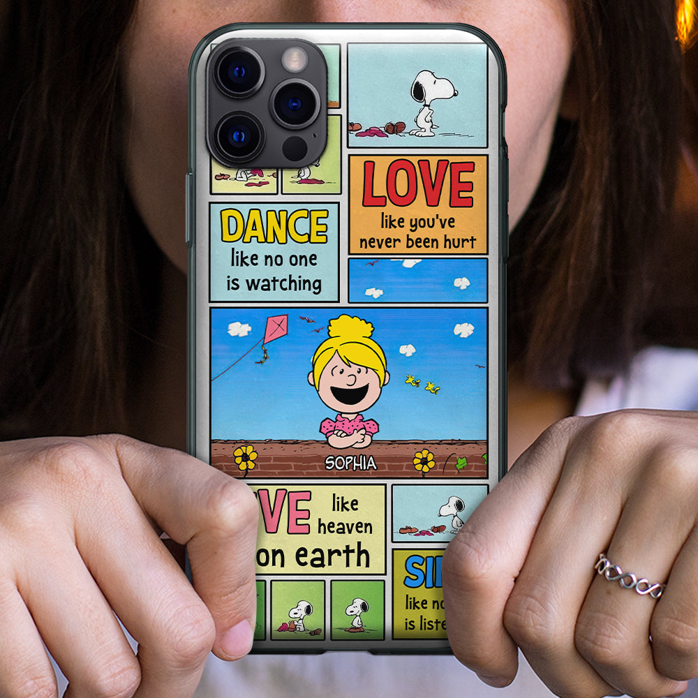 Personalized Cartoon-Themed Phone Case - Dance, Love, Live & Sing