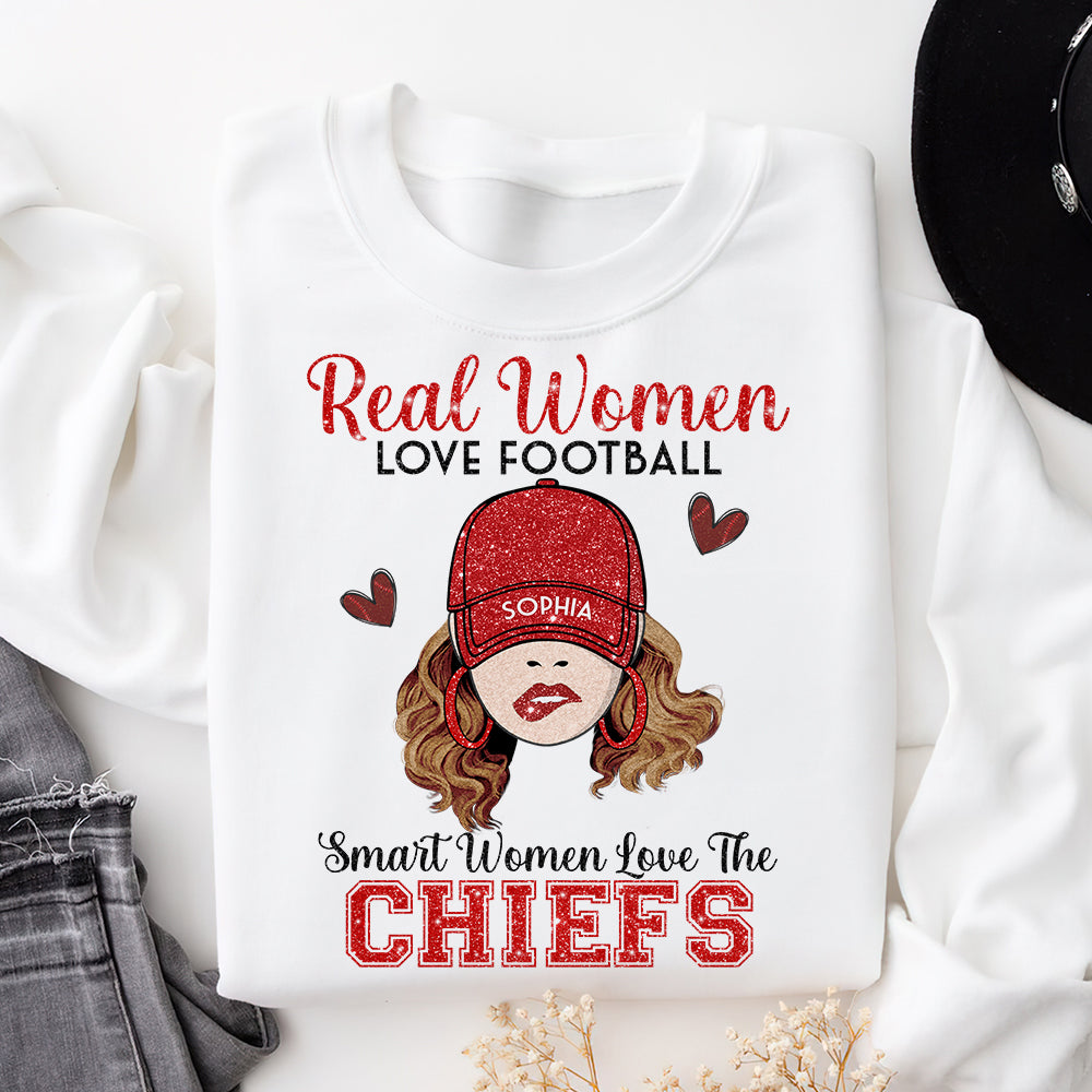 Personalized Sweatshirt for Smart American Football Fans - Chiefs Love