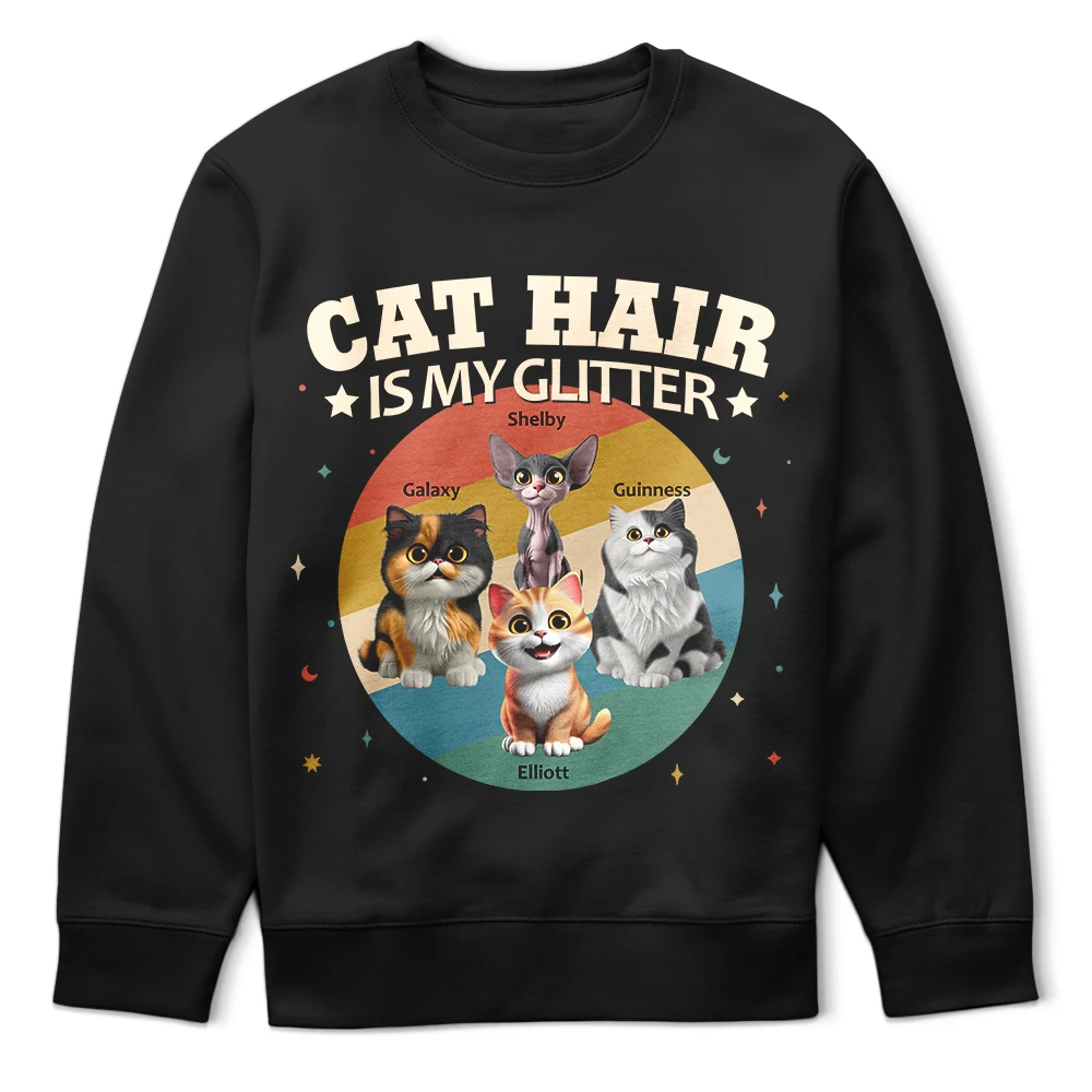 Spread Love Like Cat Hair - Personalized T Shirt for Cat Lovers T-shirt PopCulturePrints