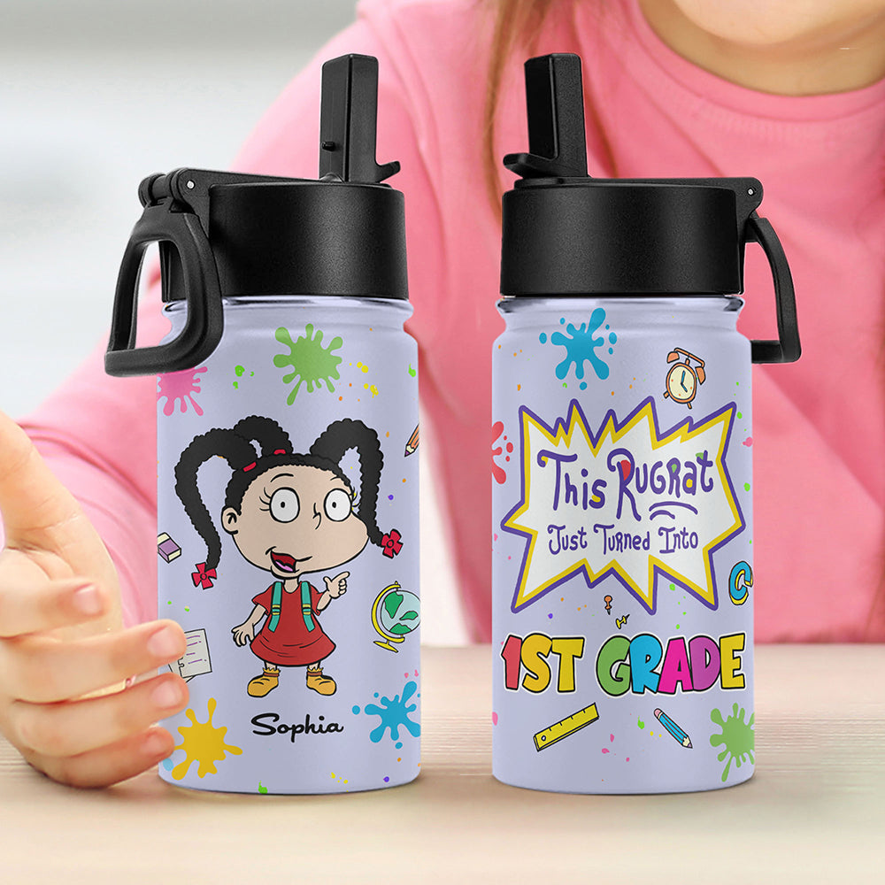 Personalized Cartoon Kid's Tumbler - First Grade Design Tumbler Cup PopCulturePrints