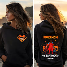 Load image into Gallery viewer, &quot;Supermom to the Rescue!&quot; - Personalized Gift for Mom - Unique Shirt for Mother&#39;s Day, Grandma, and More Shirts PopCulturePrints

