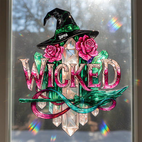“Embrace Your Inner Witch” - Mystical Witch Suncatcher Ornament - Personalized Gift for Witch Lovers Ornament PopCulturePrints