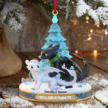 Load image into Gallery viewer, We&#39;re Still A Perfect Fit - Personalized Couples Christmas Acrylic Ornament Ornament PopCulturePrints
