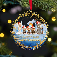 Load image into Gallery viewer, Journey to Fantasy: Family Walking Ornament - Personalized Gift for Christmas Ornament PopCulturePrints
