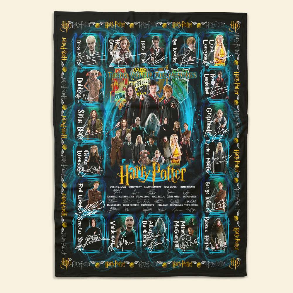 Personalized Harry Potter Fan Blanket - Thank You For The Memories