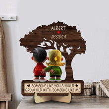 Load image into Gallery viewer, Personalized Couple Wood Sign - Someone Like You Should Grow Old With Someone Like Me Wood Sign PopCulturePrints
