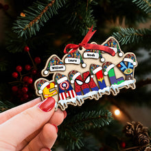 Load image into Gallery viewer, Personalized Superhero Family Christmas Ornament Ornament PopCulturePrints
