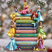 Load image into Gallery viewer, “A Touch of Magic!” - Lovely Fairy Tale Princesses Acrylic Ornament - Personalized Gift for Disney Lovers
