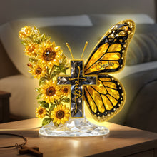 Load image into Gallery viewer, Faith in Every Color - Personalized Faith Cross Acrylic Light Box Gift Light Box PopCulturePrints
