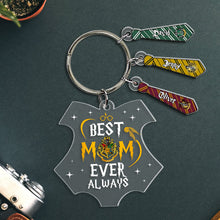 Load image into Gallery viewer, Personalized Best Mom Ever Keychain - Harry Potter Themed
