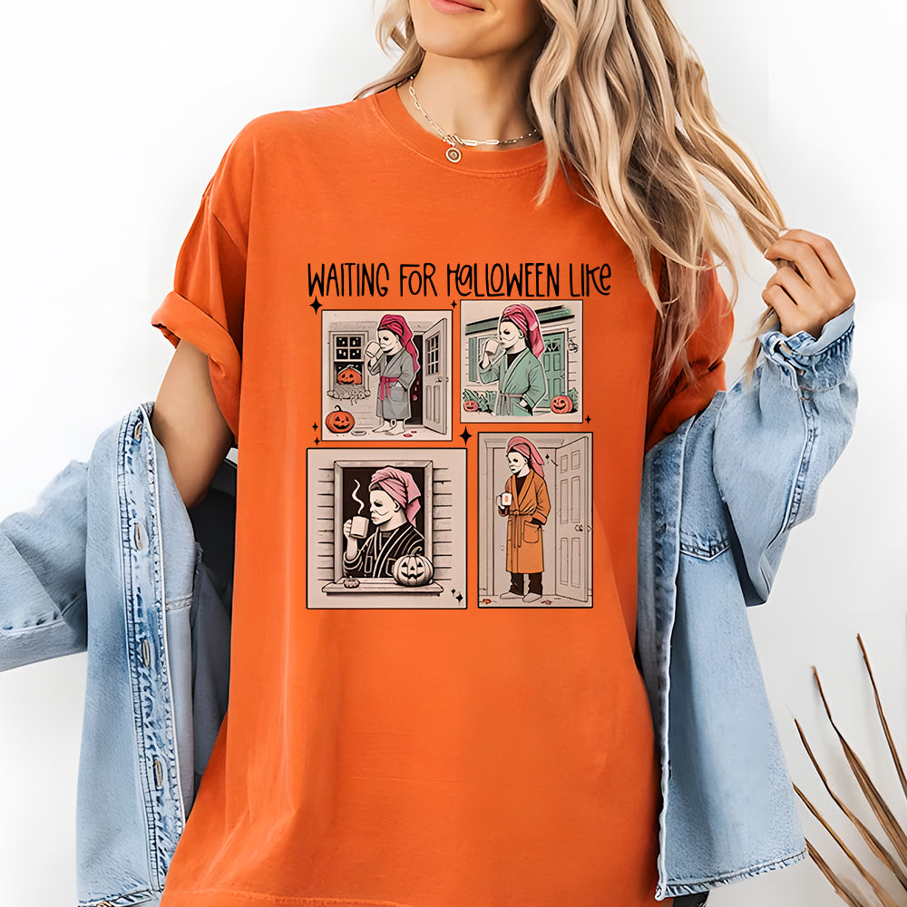 Waiting for Halloween Like T-Shirt