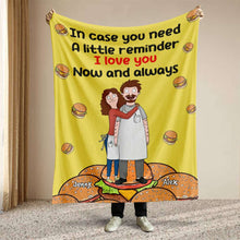 Load image into Gallery viewer, Personalized Couple Blanket - I Love You Now and Always Blanket PopCulturePrints
