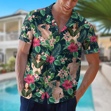 Load image into Gallery viewer, Personalized Funny Hawaiian Shirt for Couples Hawaiian Shirts PopCulturePrints
